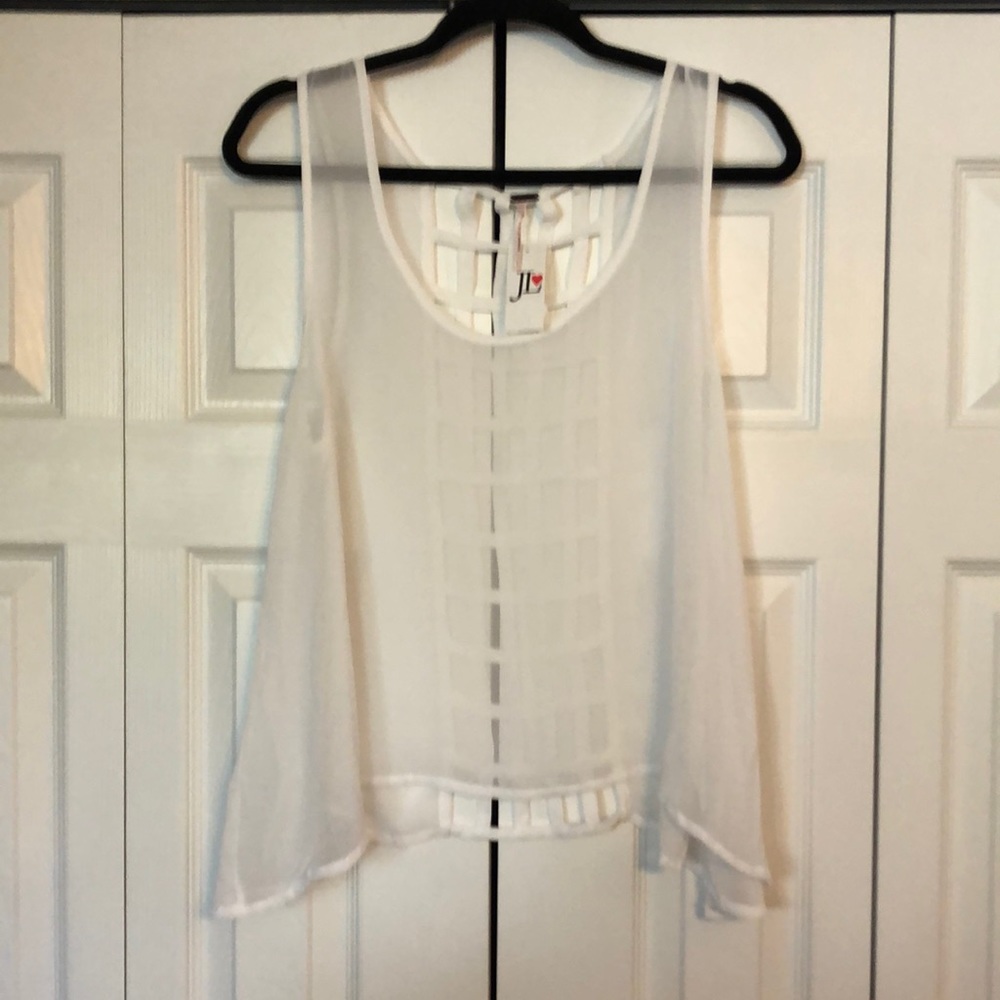 White Chiffon Tank